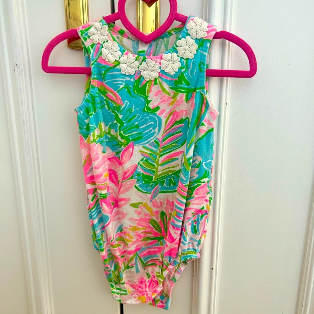 Lilly Pulitzer baby one piece romper in size 3-6 months.